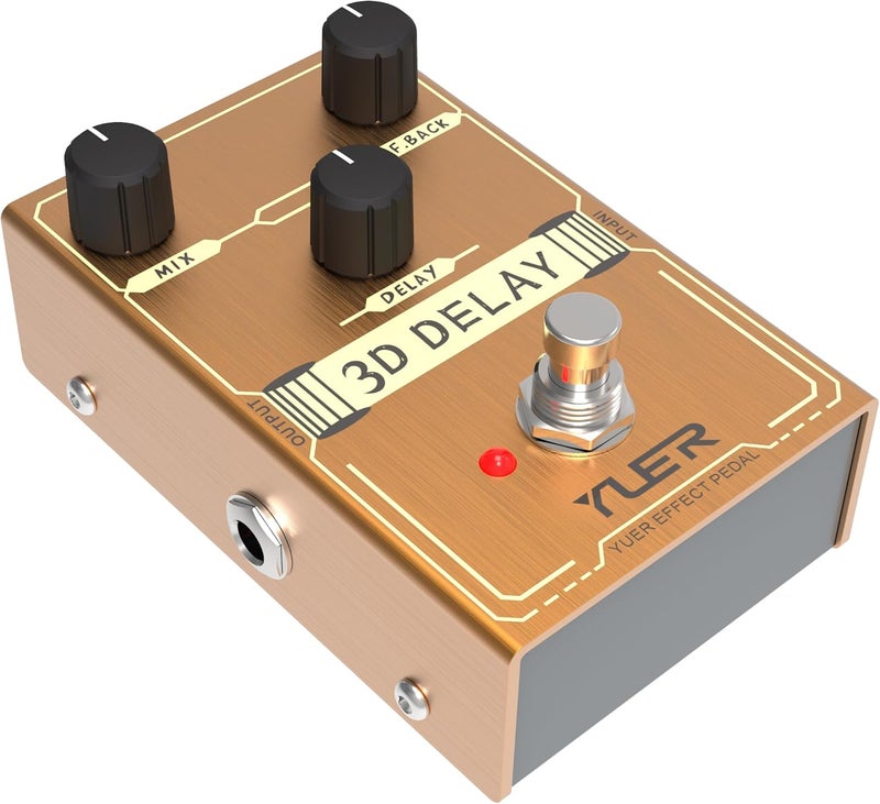 Kmise 3D DELAY,Guitar Pedal,Electric Guitar Effects Pedal for Guitars and Bass Effect Pedals Mini Single Type DC 9V True Bypass - Image 1